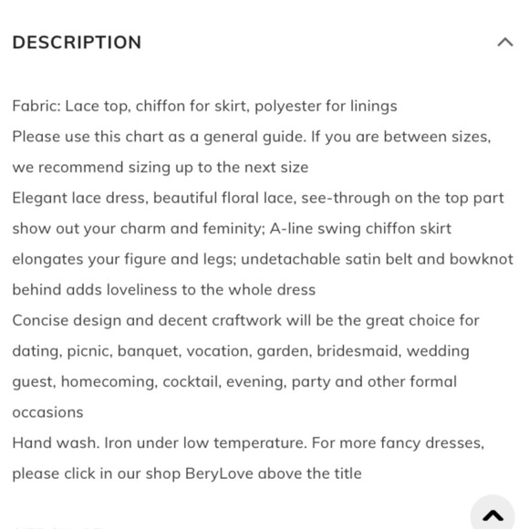 BeryLove  Long Floral Lace Bridesmaid Dress A-line Swing Formal Party Dress new - Picture 5 of 8